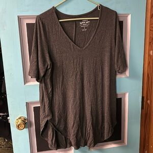 Torrid super soft grey tunic tee shirt 1X